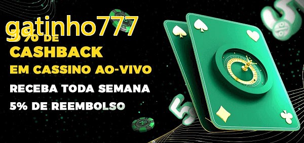 Promoções do cassino ao Vivo gatinho777